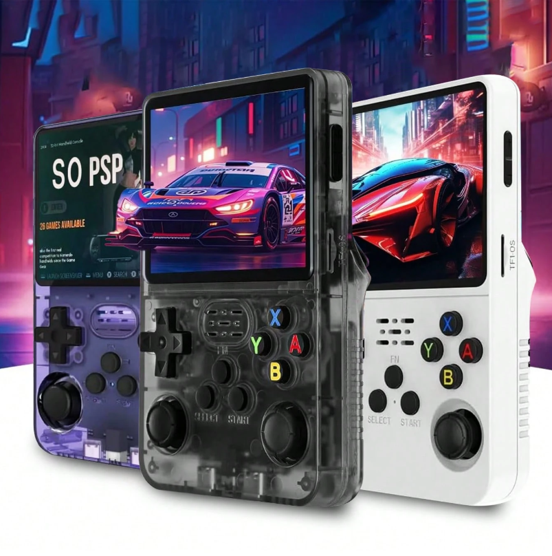 Žaidimų konsolė R36S (Mėlyna)