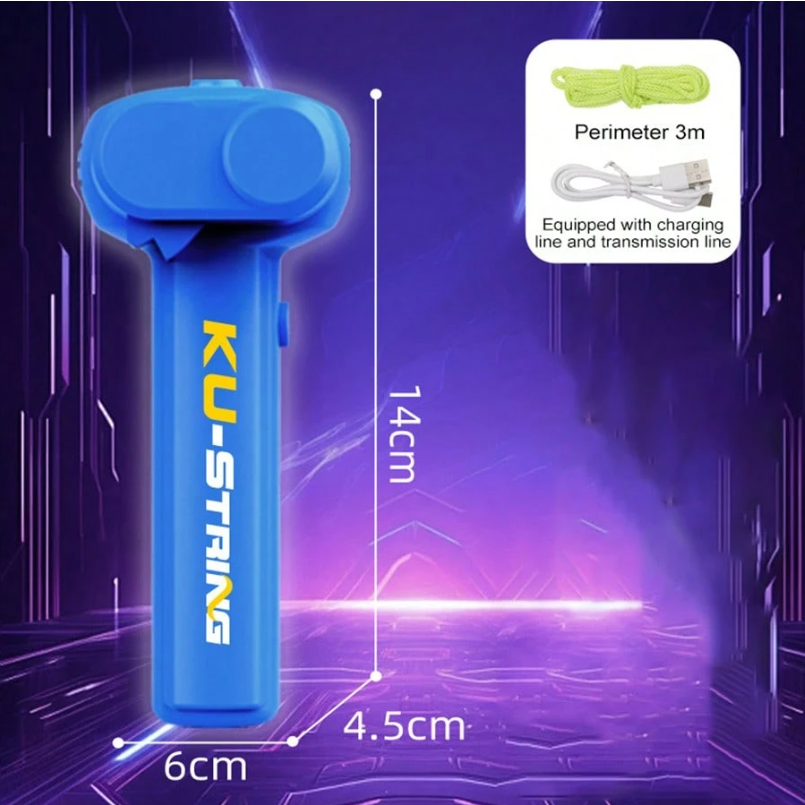 KU-STRING virvės paleidimo žaislas (mėlyna)