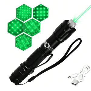 Įkraunamas žalias lazeris