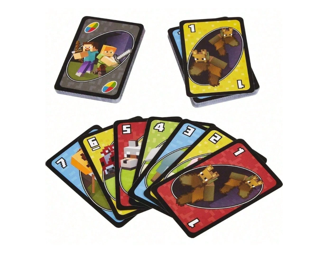 UNO Minecraft Kortų Žaidimas