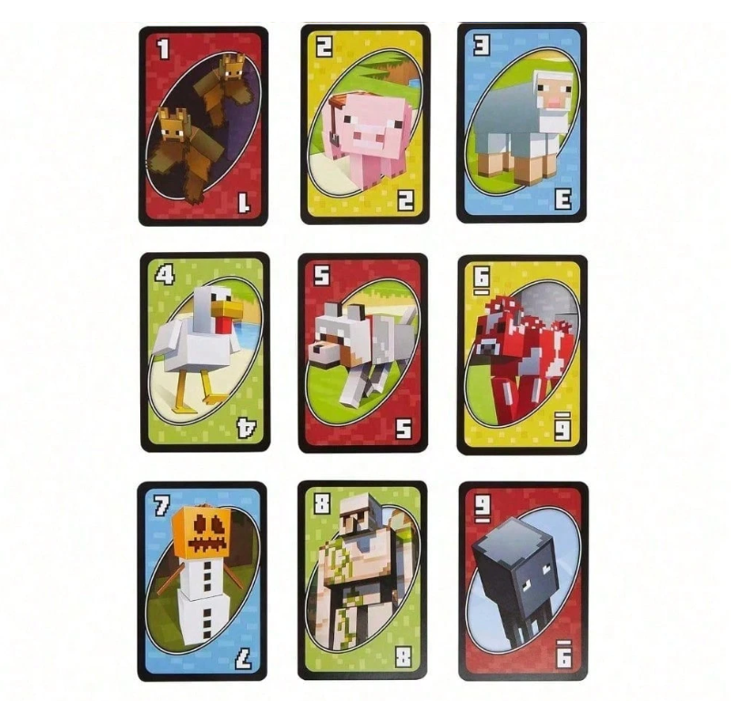 UNO Minecraft Kortų Žaidimas