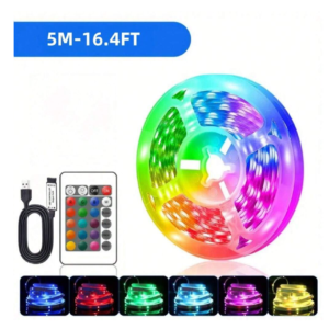RGB LED Juosta Su Valdymo Pultu (5m)