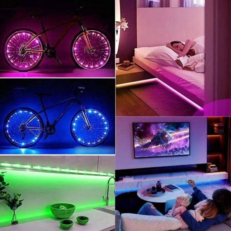 RGB LED Juosta Su Valdymo Pultu (5m)