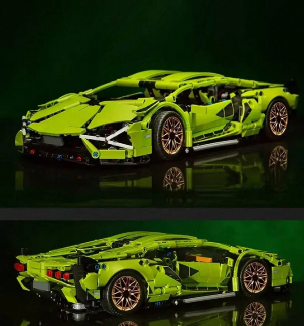 Superautomobilio Statybinių Blokų Konstruktorius (800 dalių)