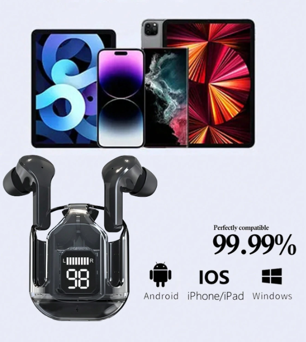 T2 Belaidės Bluetooth Ausinės (juoda)