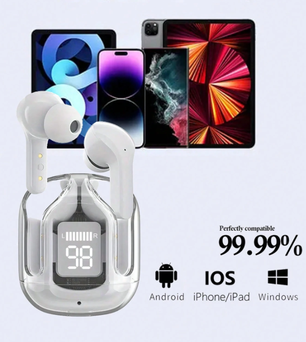 T2 Belaidės Bluetooth Ausinės (balta)