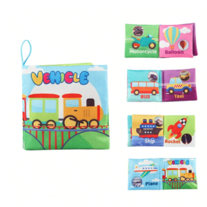 Minkšta Mokomoji Knyga Vaikams (transportas)