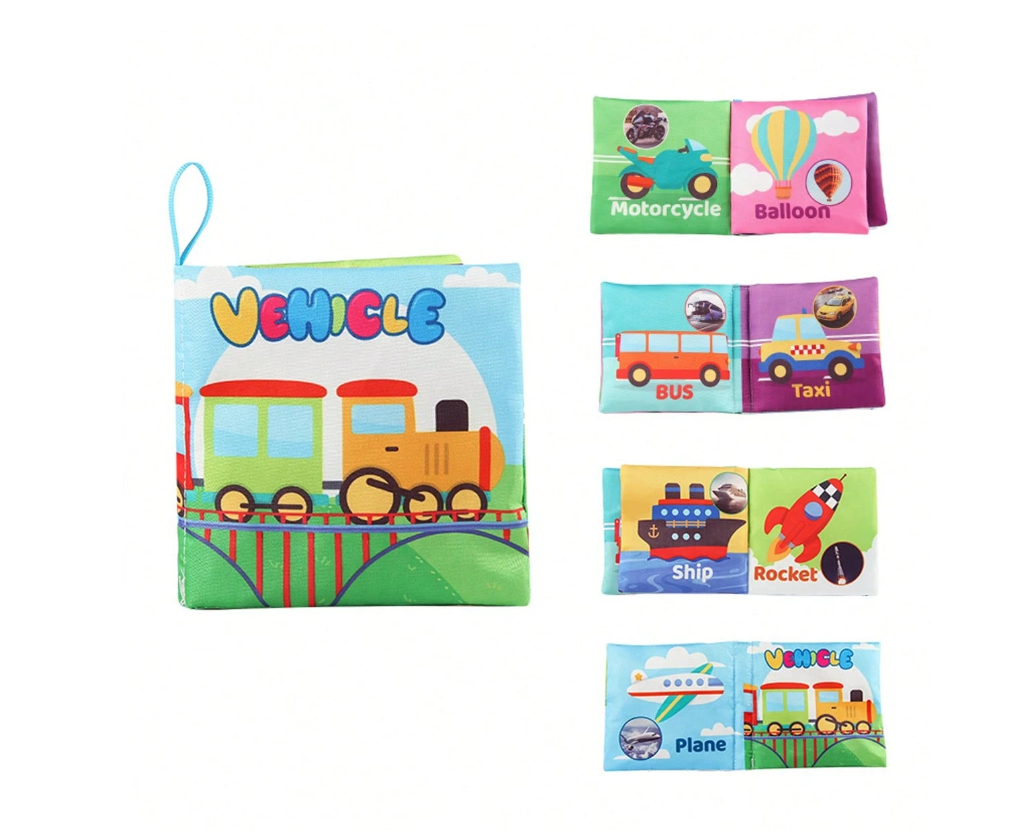 Minkšta Mokomoji Knyga Vaikams (transportas)