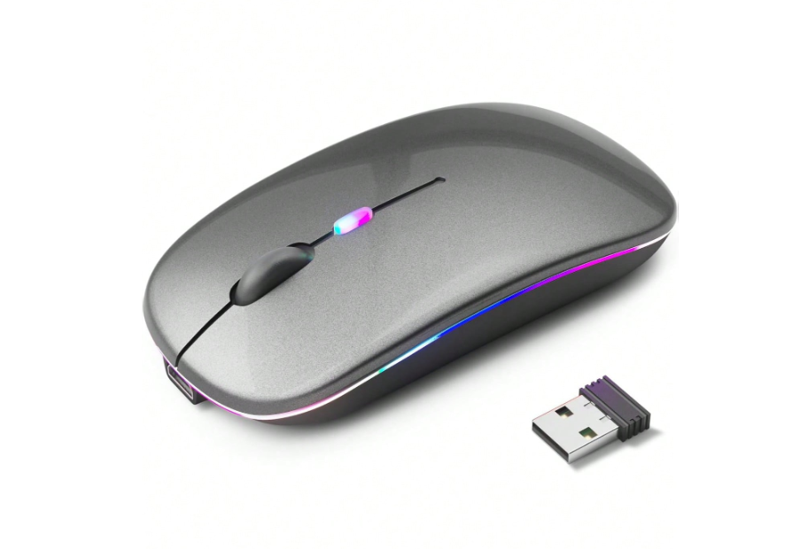 Belaidė RGB Kompiuterio Pelė (pilka)