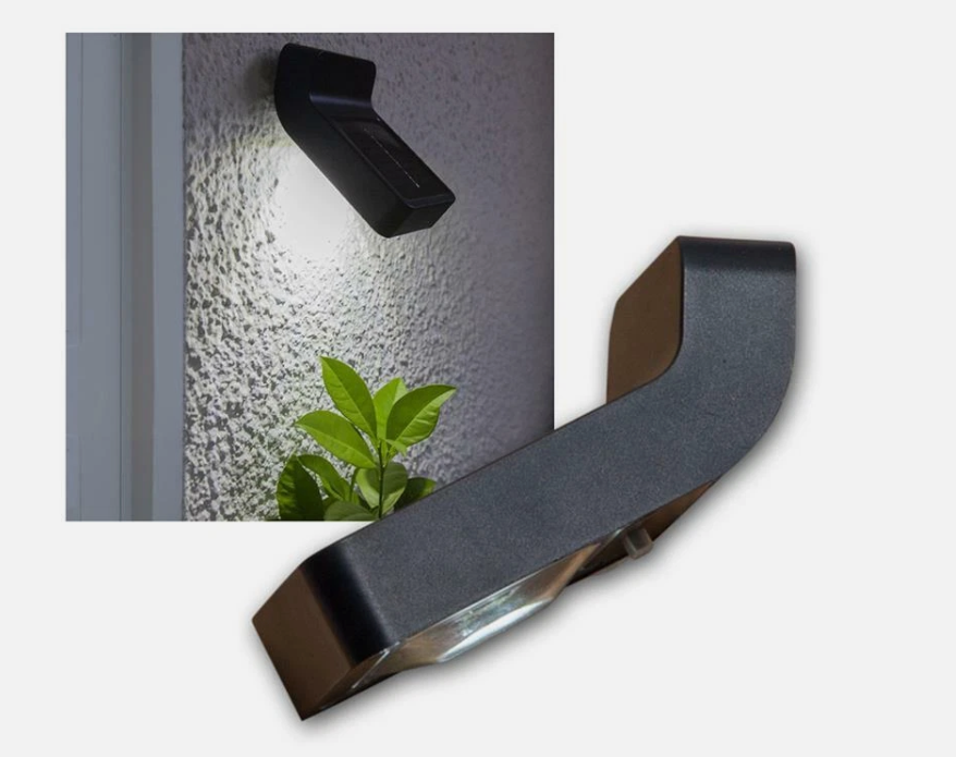 Sieninis lauko šviestuvas su saulės baterija Wally