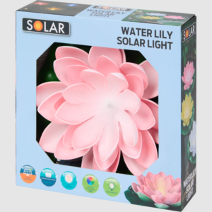 Vandens Lelija Su LED – Sodo Ir Tvenkinio Dekoratyvinė Lempa