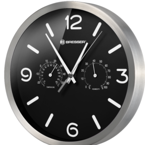 Sieninis Laikrodis “Bresser” – Su Temperatūros Ir Drėgmės Matuokliu  25 cm