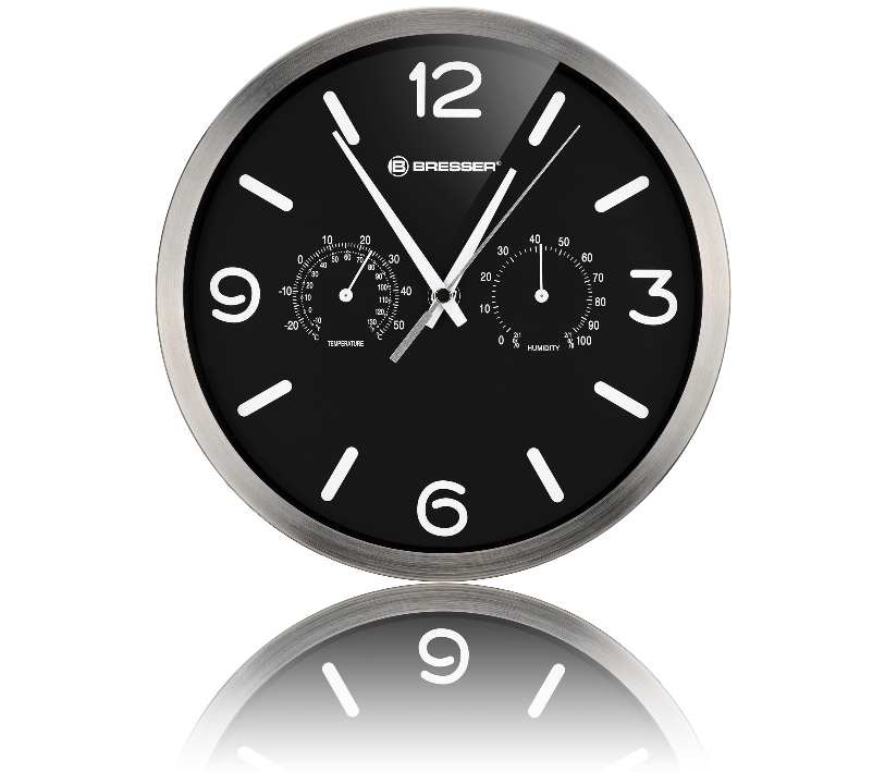 Sieninis Laikrodis "Bresser" – Su Temperatūros Ir Drėgmės Matuokliu  25 cm