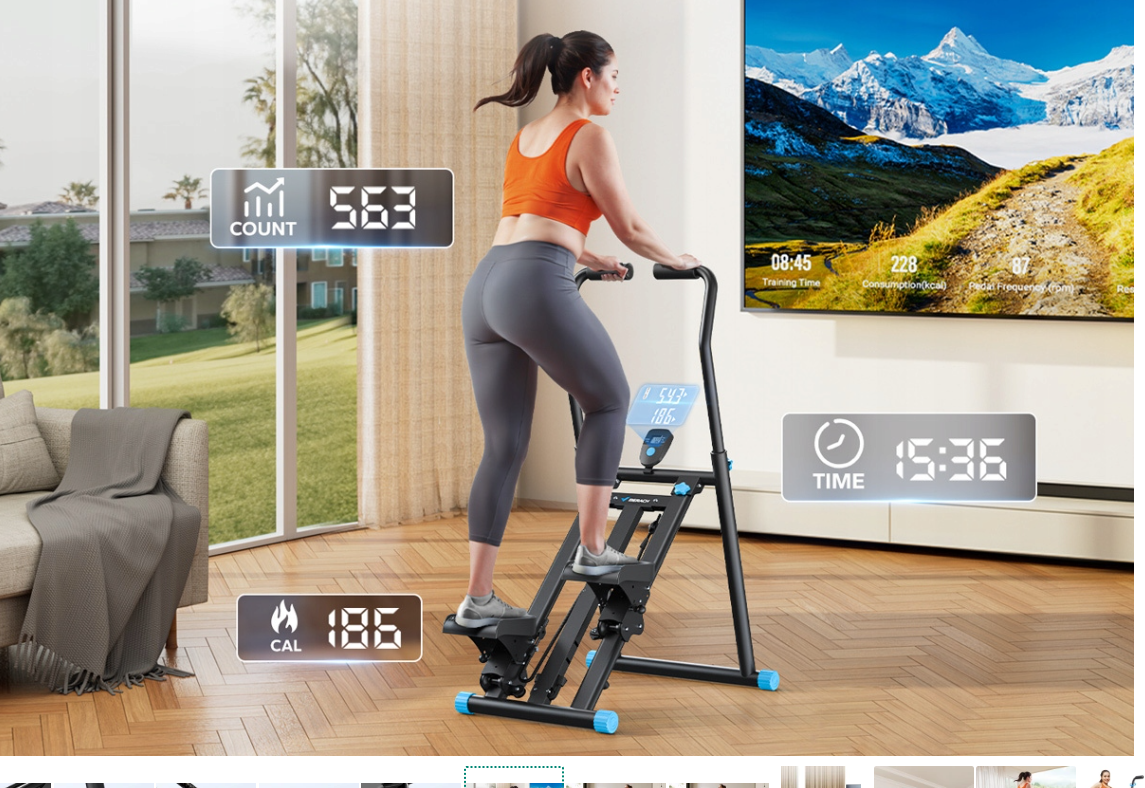 Sulankstomas Vertikalių Laiptų Treniruoklis – MERACH MR2448