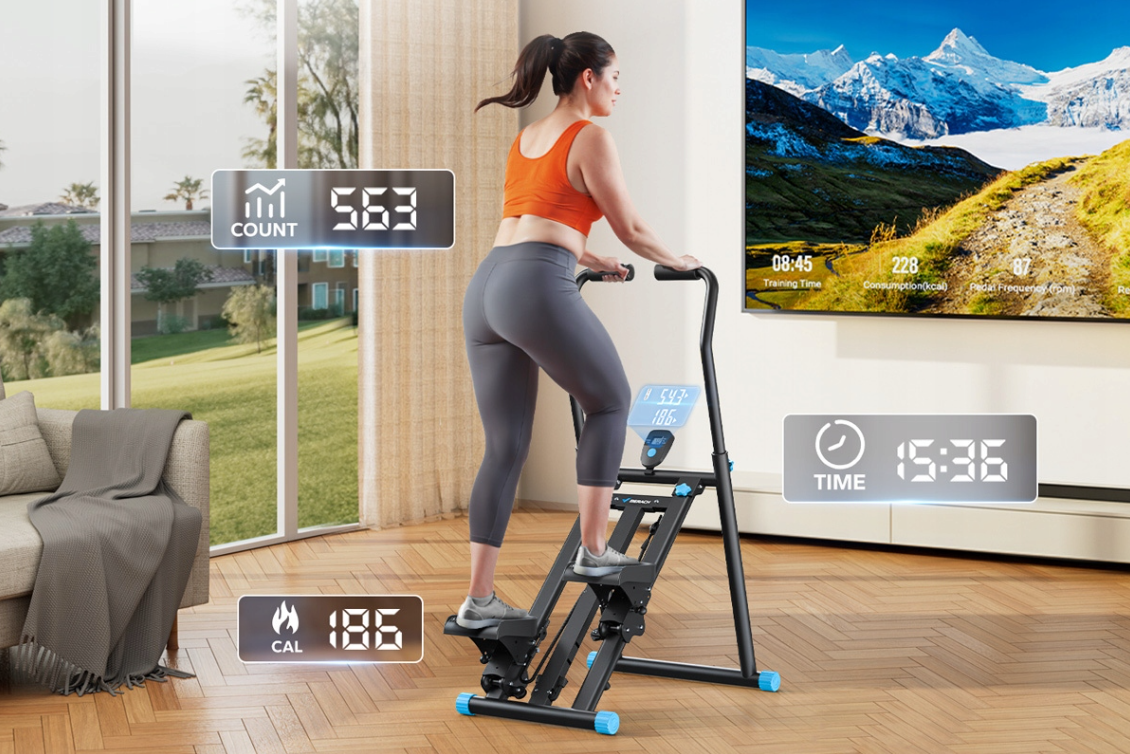 Sulankstomas Vertikalių Laiptų Treniruoklis – MERACH MR2448