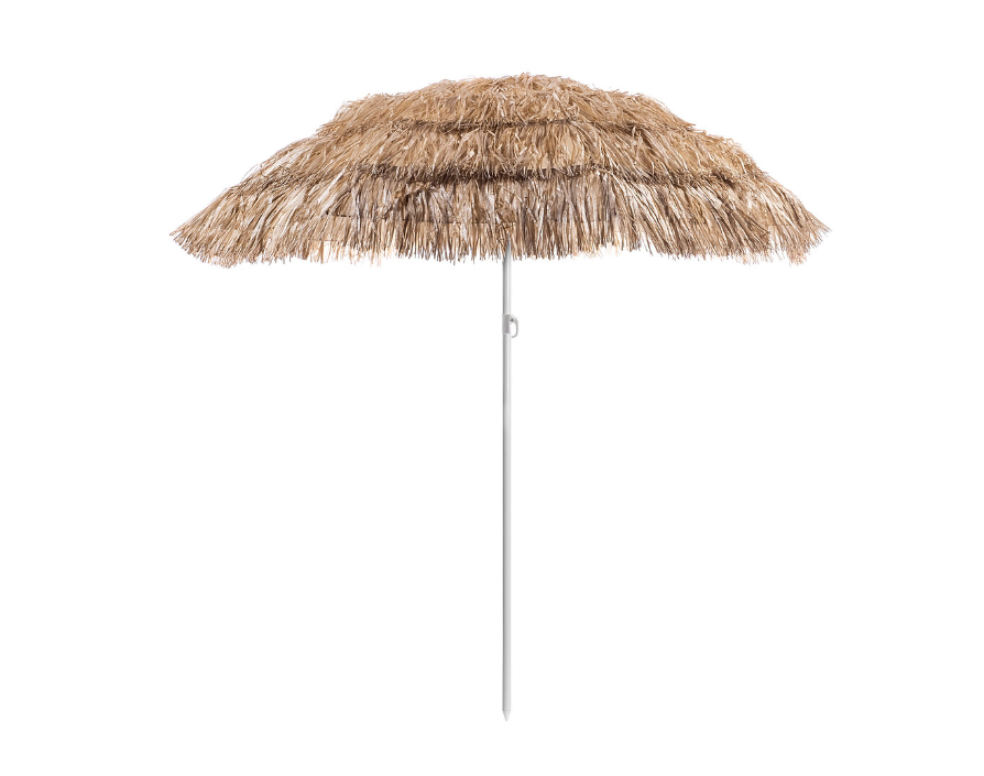 Kreminis paplūdimio skėtis ∅150 cm – su reguliuojamu aukščiu