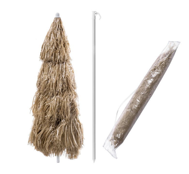 Kreminis paplūdimio skėtis ∅150 cm – su reguliuojamu aukščiu