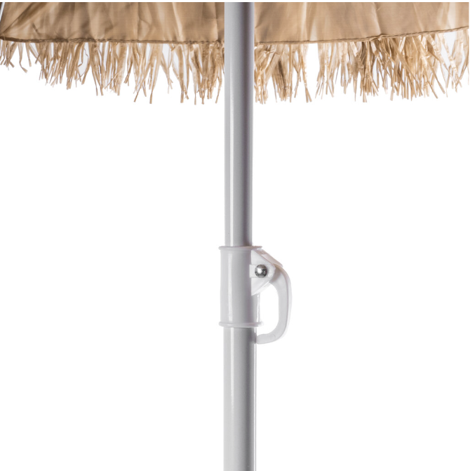 Kreminis paplūdimio skėtis ∅150 cm – su reguliuojamu aukščiu