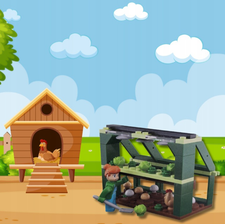 Kaladėlių konstruktorius – „Fermos gyvenimas“