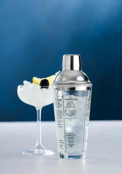 Kokteilių plaktuvas (shaker) 0,4 L – nerūdijančio plieno kokteilių maišyklė gėrimams