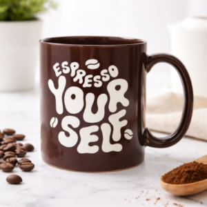 Keramikinis puodelis kavai –  „Espresso Yourself“