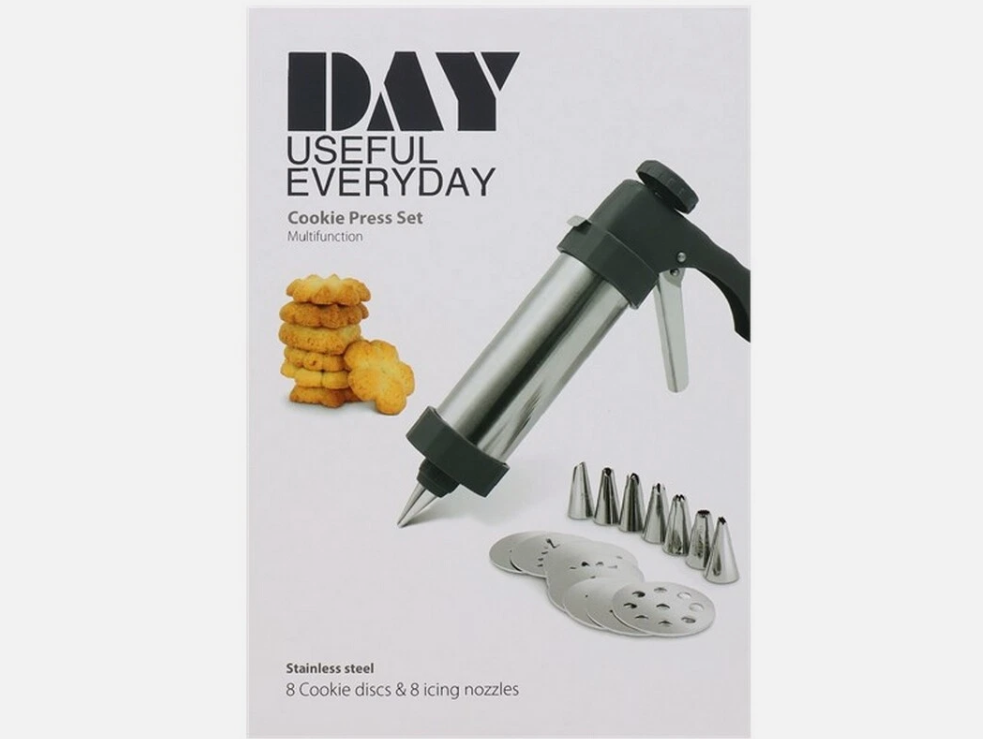 Konditerinis švirkštas DAY su antgaliais – 15 dalių rinkinys