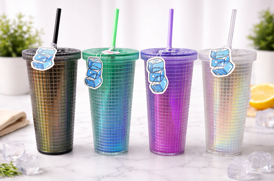 Daugkartinė gertuvė su šiaudeliu