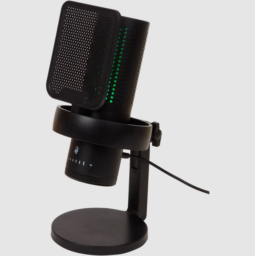 "Nor‑Tec" RGB mikrofonas – streaming mikrofonas, žaidimams
