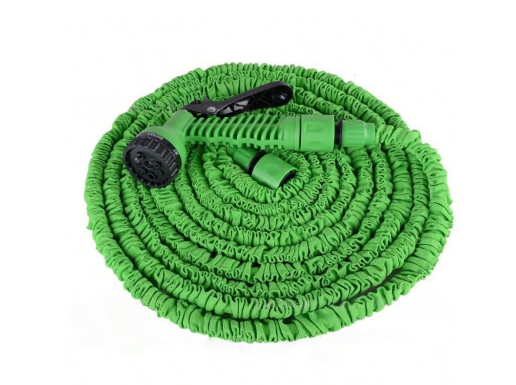 Reguliuojama sodo laistymo žarna su purškimo pistoletu