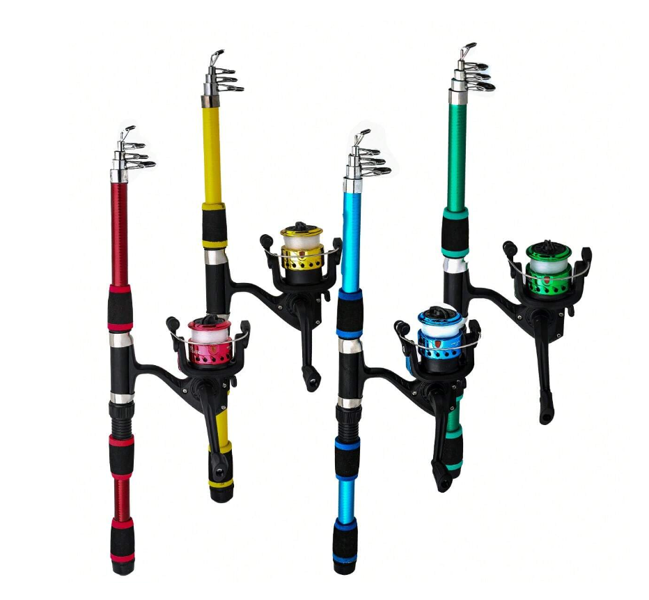 Teleskopinės meškerės komplektas - 1,8 m