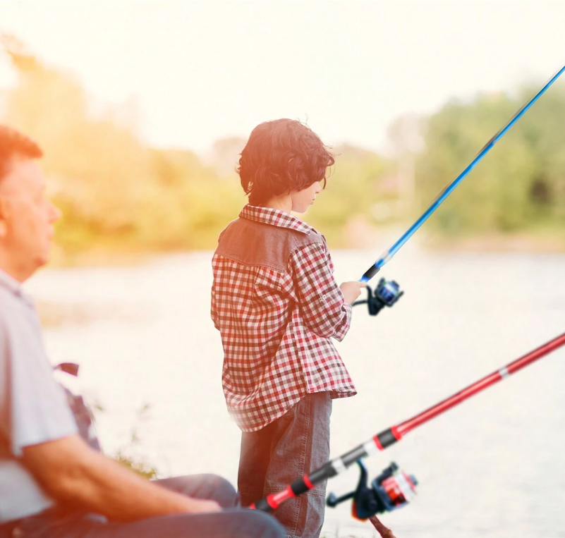 Teleskopinės meškerės komplektas - 1,8 m